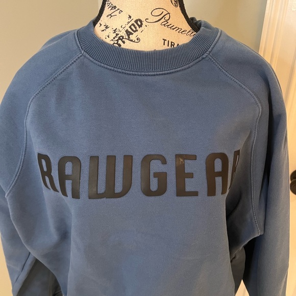 NWOT Rawgear Men’s Blue Crewneck Sweatshirt | Fleece Lined | Size S - Picture 5 of 9